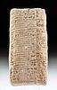Old Babylonian Cuneiform Clay Administrative Tablet