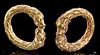 Superb Parthian 18K+ Gold Earrings w/ Lions (pr)
