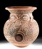 Large Marajoara Ceramic Decorated Urn, ex-Eugene Lions