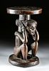 19th C. African Chokwe Wood Stool, ex-Sotheby's