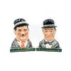 2 ROYAL DOULTON BOOKENDS, LAUREL AND HARDY