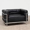 Le Corbusier Chrome and Leather 'LC3' Chair