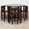 Ltd. Heal and Son Oak Table and  Four Chairs