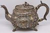 SILVER. Early 19th Century English Silver Teapot.