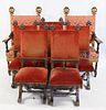 2 Antique Throne Style Chairs And 6 Side Chairs