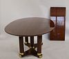 Hendrendon Signed Oval Dining Table With Leaf.