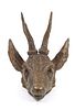 Bronze Deer Head Wall Hanging Clip