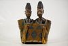 Pair Of Yoruba Ibeji Twin Figures With Beaded Costume