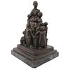 FRANCISCO ARTURO MARÍN, Familia ("Family"), Signed, Bronze sculpture on marble base, 20.6 x 14 x 12.5" (52.5 x 36 x 32 cm)