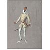 MIGUEL COVARRUBIAS, Costume for the ballet Romance, ca.1954, Unsigned, Mixed/paper, 13.3 x 9.4" (34x24cm), RECOVERY PRICE