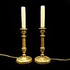 Pr Early 20C French Bronze Candelabras