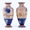 Pr Royal Doulton Slaters Pottery Vases
