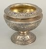 Gorham sterling silver footed bowl with rolled top. 15.3 t.oz. ht: 4 1/2"