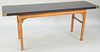 Fold over table with laminate top. open: 40" x 72", closed: 20" x 72". Provenance: Estate of William and Teresa Patton, Lake Ave Greenwich, CT