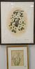 Group of six framed bird prints and lithographs to include three Richard Sloani Cactus Wren, Snowy Owl, California Quail, along with two Jeanne Holgat