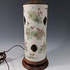 CHINESE ANTIQUE FAMILLE ROSE HAT STAND - 19TH CENTURY