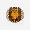 Steeber-Kraus Company, Citrine and yellow gold ring