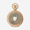 Elgin, Opal and yellow gold pocket watch