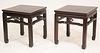Pair of Chinese Hardwood Side Tables