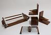 4 Art Deco & Other Objects, Tray, Bookends, Etc.