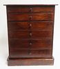 Victorian Mahogany Miniature Tall Chest of Drawers