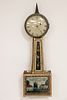 Federal Banjo Clock, E 19th C., Elnathan Tabler