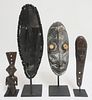 2 African Carved Wooden Masks