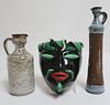 Colette Gueden Ceramic Mask and 2 Ewers