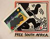 2 Prints, Keith Haring, "Free South Africa"