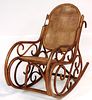 Thonet Style Bentwood/Cane Rocking Chair