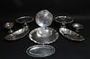 Sterling Silver Group of Trays, Bowls & Tazze