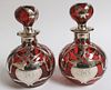 Pr Gorham Art Nouveau Silver & Ruby Perfumes