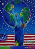Peter Max (AMERICAN, 1937) "Peace On Earth"