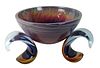 Dino Rosin (b. 1948) Ikebana Calcedonia Glass Bowl