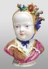 Meissen porcelain kinderbuste modeled as a child,