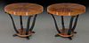 Pr. French Art Deco occasional tables,