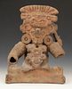 Pre-Columbian Teotihuacan Style Pottery Figure, Ht.14"