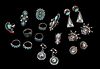 Navajo and Zuni Silver Jewelry Group