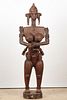 African Bamana/Bozo Mother & Child Puppet, Ht. 57"