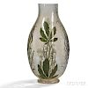 Enameled Glass Vase