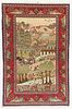 Antique Kashan Pictorial Rug, Persia: 4'4'' x 6'8''