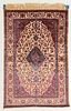 Fine Antique Silk Souf Kashan Rug, Persia: 4'5'' x 6'7'' 