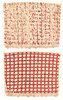 Vintage Dwarf Palm and Wool Rug, Morocco: 3'5'' x 4'9'
