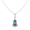 Tiffany & Co. 11.06ct Tourmaline & Diamond Platinum