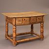 New Mexico, Wooden Table with Drawers, ca. 1930