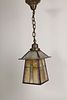 Arts and Crafts, Stained Glass Hanging Lantern