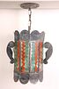 Painted Tin Hanging Lantern, 20th Century