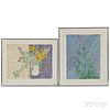 Glen Adolph Krause (American, 1914-1981)      Two Watercolors:    Sea Anemone