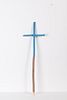 Painted Wooden Processional Cross, ca. 1900