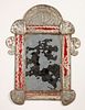 Large Tin Frame with Mirror, ca. 1885-1920